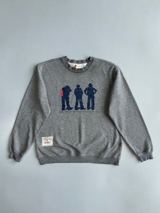 Levi’s Quality Clothing “Jeans Are Put On” Graphic Crewneck (M)