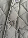 Polo Ralph Lauren Olive Quilted Jacket with Corduroy Collar (Xs)