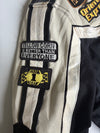Yellow Corn Black Running Project Racing Moto Jacket with Patches Padded (L)