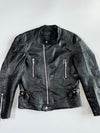 Genuine Leather Vintage Biker Jacket (M)