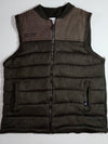 Zara Knit Puffer Gilet Vest – Olive Green (S)