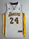 Lakers Kobe Bryant #24 Adidas Jersey White  Home jersey, swingman fit (M)