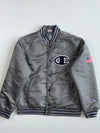 Champion Big C Chenille Satin Varsity Bomber Jacket(L)