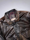 Romantica Vera Pelle Leather Jacket Patterned-Lining Bomber, Italian Leather (XL)