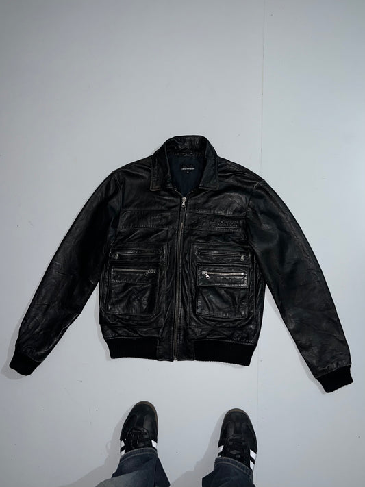 !                 Calvin Klein Original Leather Jacket (RARE) (S/M)