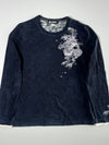 Big Train Osaka | Embroidered Dragon Sakura Long Sleeve Tee Navy | (L)
