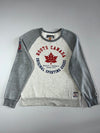 Roots Canada “Original Sporting Goods” Maple Leaf Crewneck — Grey/Heather  (XL)