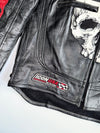 Icon “Skull Jacket” Genuine Leather Motorcycle Jacket Back Padded (M)