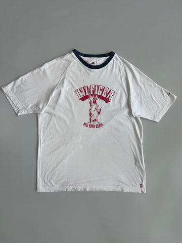 Tommy Hilfiger Denim “New York Denim” Graphic Ringer Tee (M/L)