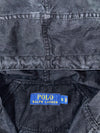 Polo Ralph Lauren Hooded Jacket – Black/Faded Black Cotton Twill (S/M)