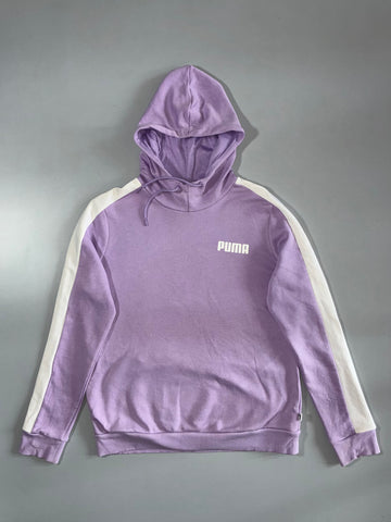 Puma T7 Contrast Sleeve Hoodie Lilac Purple (M)