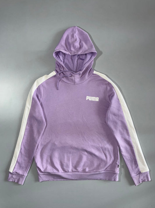 Puma T7 Contrast Sleeve Hoodie Lilac Purple (M)