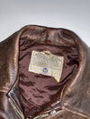 Avirex Type A-2 Distressed Brown Leather Flight Bomber Jacket (2XL)