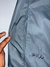 Fila | Hooded Windbreaker Jacket | Blue-Grey/Black | 46 (XL)