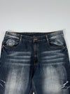 Y2K Dark Wash Embroidered Denim Jeans (W:38|L:38)