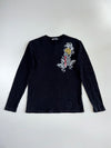 Big Train Jeans Osaka Y2K Koi Fish Wave Long Sleeve Tee (L)
