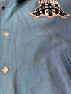 Avirex New York 1975 Patch Varsity Jacket in Blue & Black –(4XL)