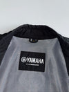 Yamaha Motor Official Genuine Leather Biker Jacket with 3M Scotchlite Reflective Silver Flame Graphic Extremely RARE  (M/L)