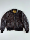 Schott Vintage Brown A-2 Bomber Jacket (XL/2XL)