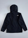 The North Face Waterproof Hooded Shell Jacket | Black Zip-Up Windproof Outdoor Mountain Coat (M)