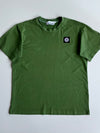 Stone Island T-Shirt Olive Green Compass Patch (L)