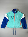 Puma | Mint Blue Colorblock Sherpa Fleece Jacket women's  | (M)