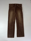 Y2K G-Star Raw Brown Corduroy 3D Twisted Pants (W:34) (L:43)