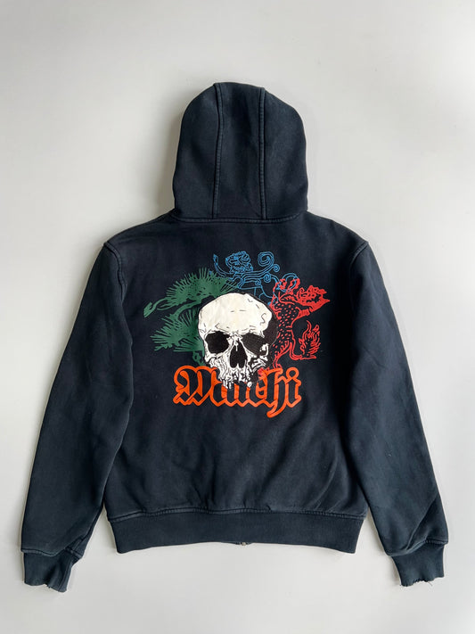 Machi by 5th Street Jeans | “The Grandmasters” Embroidered Zip Hoodie (M/L)