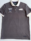 Vintage Roots Canada Grey Embroidered Polo TShirt (L)