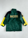 Vintage 90s Mighty-Mac NFL Green Bay Packers Padded Stadium Jacket – Green/Yellow (L)
