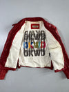 Oakwood Red Leather Moto Jacket Women’s (Xs/S)