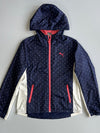 Puma Navy Polka Dot & Heart Print Windbreaker Women's (S/M)