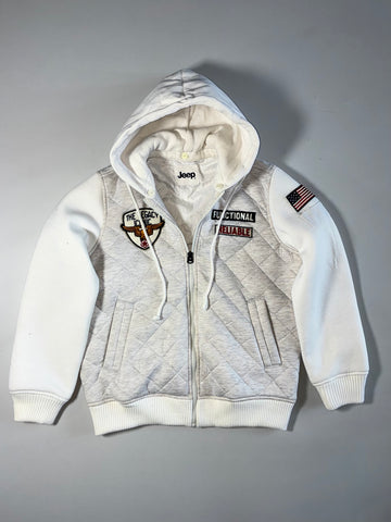 Jeep Quilted Patchwork Hooded Jacket – (S)