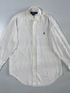 Ralph Lauren | Yarmouth Striped Button-Up Shirt White/Navy | (L)