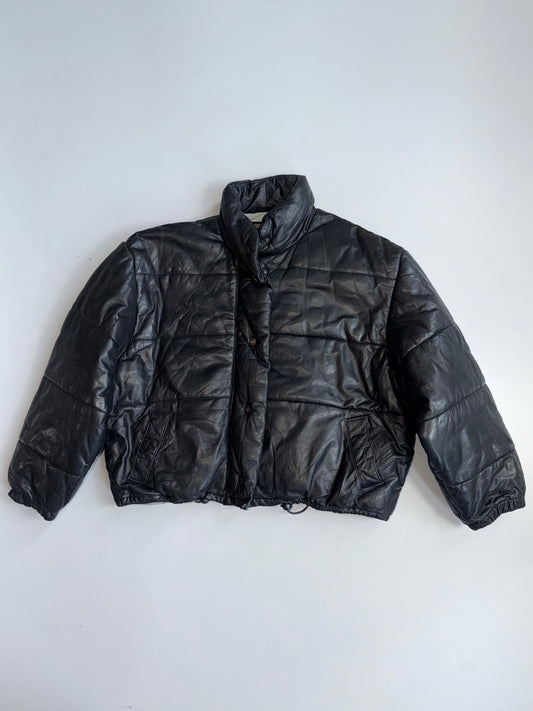 !       Vintage Redskins "Type R 32" Genuine Leather Puffer Jacket (S)