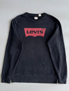 Levi’s Black Batwing Logo Crewneck Sweatshirt (Xl)