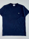 Lacoste Crocodile Logo Crewneck T-Shirt, Navy Blue, Size (L)