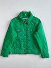 Vintage 80s Gerry Green Puffer Trucker Jacket, Made in USA(S)