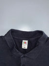 Vintage Black “KS Krankenfahrdienst” German Workwear Polo T-Shirt (XL)