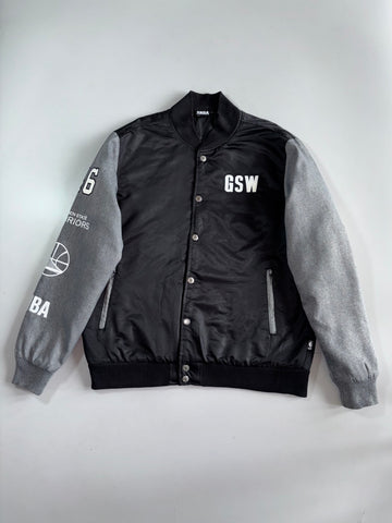 NBA Golden State Warriors “GSW” Varsity Bomber Jacket (XL)