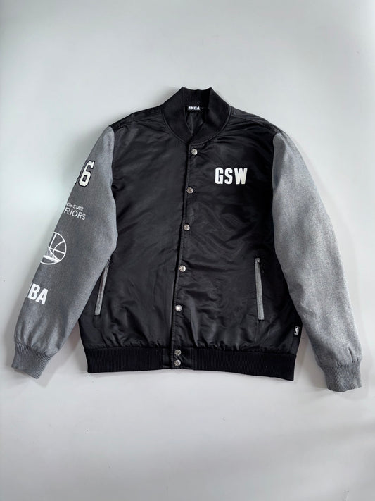 NBA Golden State Warriors “GSW” Varsity Bomber Jacket (XL)