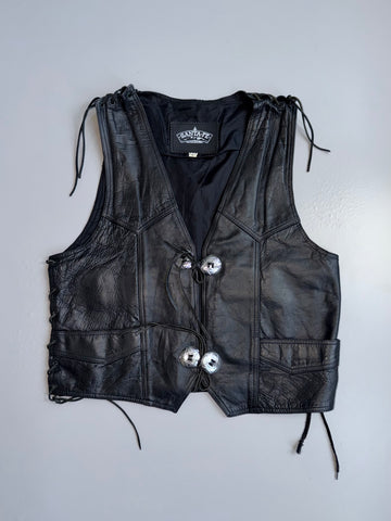 ZSuper Premium Original Leather Vest (S/M)