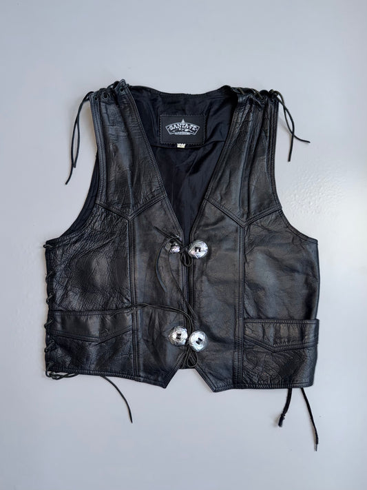 !       Super Premium Original Leather Vest (S/M)
