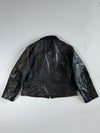 Due West “Live Love Life” Black Leather Western Yoke Jacket (2XL/3XL)