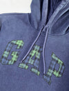 Gap Plaid Logo Pullover Hoodie – Navy Blue (M)
