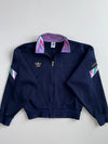 Vintage 90s Adidas Trefoil Jacquard Collar Track Jacket Women’s(M)