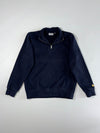 Carhartt WIP | Navy Blue Quarter Zip Sweatshirt | (M)