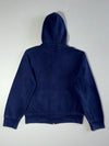 Polo Ralph Lauren Navy Zip Hoodie – Yellow Pony Waffle-Lined Hooded Sweatshirt (M)