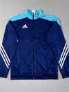 Adidas Sereno 14 Navy & Sky Blue Track Jacket  (S)