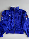 Asics Vintage Japan Track Jacket – Blue, World Performance, Embroidered Text (S)